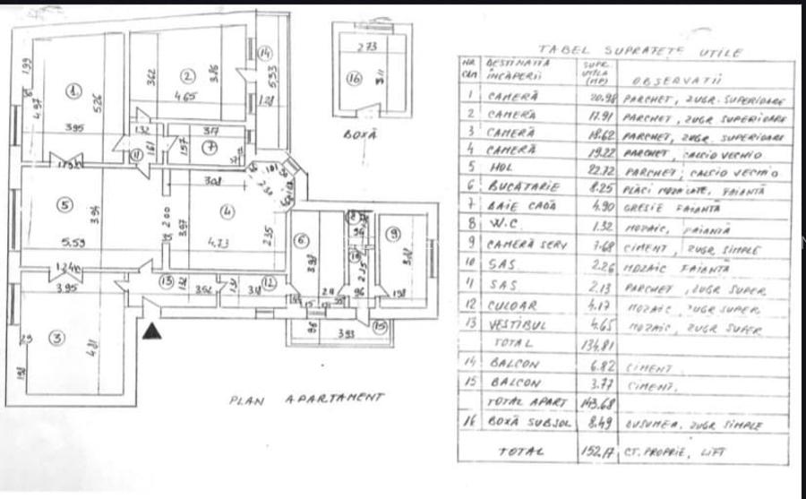 Vanzare apartament 5 camere 152 mp - 15