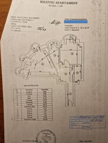 Calea Victoriei,  2 camere, 60 mp - 16