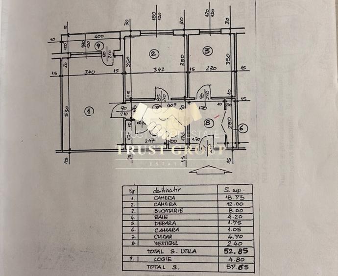 2 camere Crangasi | 57m2 | - 5