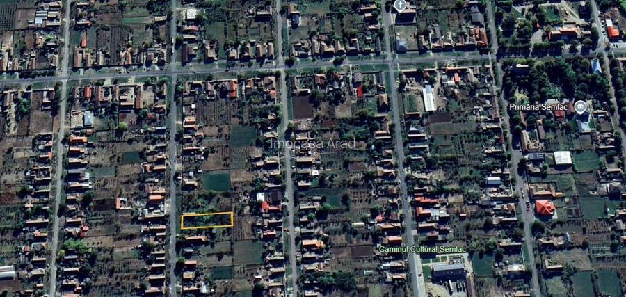 De vanzare Teren intravilan Semlac Arad 1344 mp - 2
