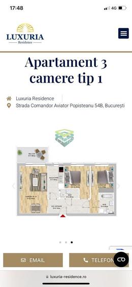 Apartament cu 3 camere de inchiriat Luxuria - 15