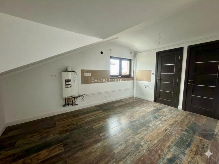 Apartament 2 camere - mansarda inalta - bloc nou P+2 - 4