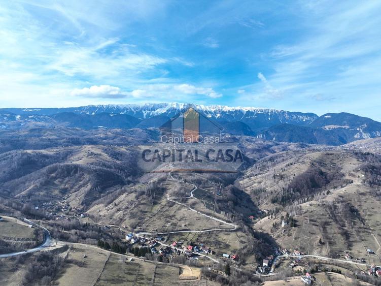 Teren intravilan in Moeciu de jos – Vedere panoramică Piatra Craiului - 3