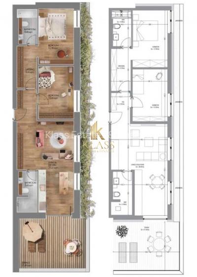 Penthouse 3 camere Tunari-priveliște la pădure - 8