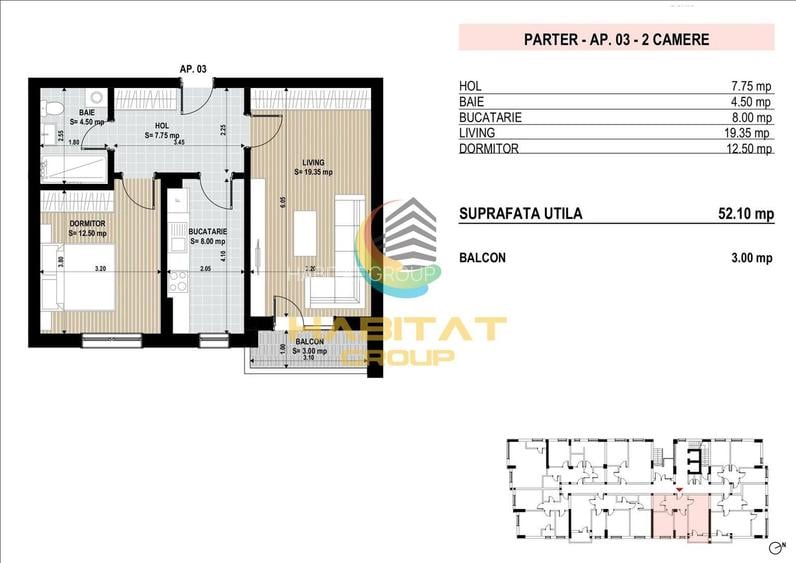 Apartament 2 Camere Sector 4 Grand Arena 55.1Mp - 1