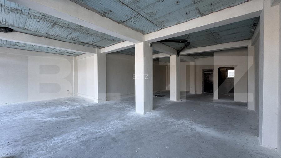 Spatiu comercial parter bloc nou, 109 mp open space, vitrina, terasa, Brestei - 4