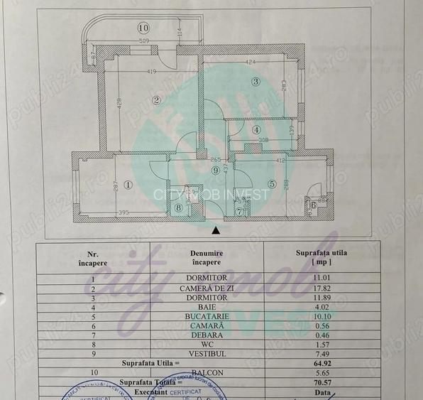 3 camere decomandate, 2 bai, langa METROU TIMPURI NOI - 11