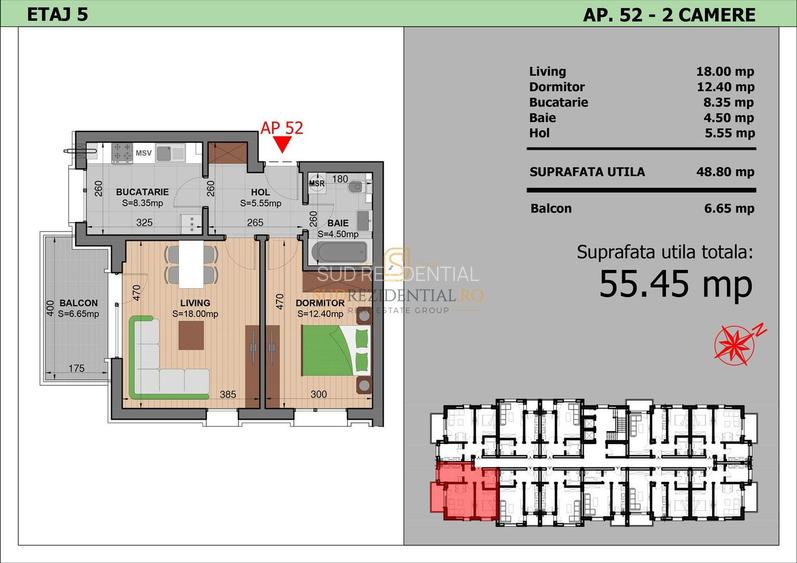 Apartament 2 camere si balcon generos, zona Metalurgiei, Sector 4 - 1
