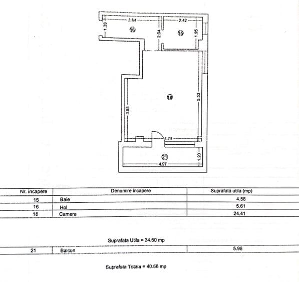 🙋Tomis PLUS 🔸 Garsoniera Decomandata 41m² Balcon Centrala Mobilata Utilata - 7