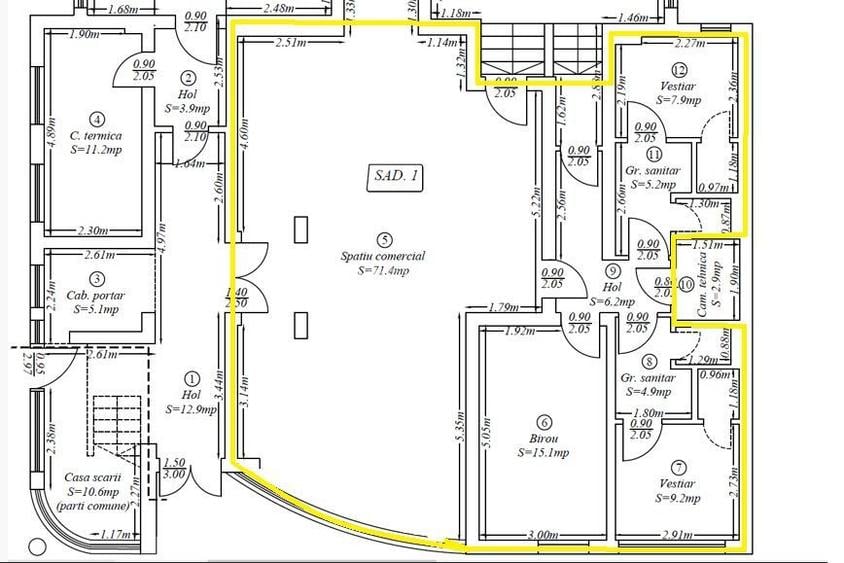 Spatiu Comercial - Zona Lipovei - 120 mp - Comision 0% - 7