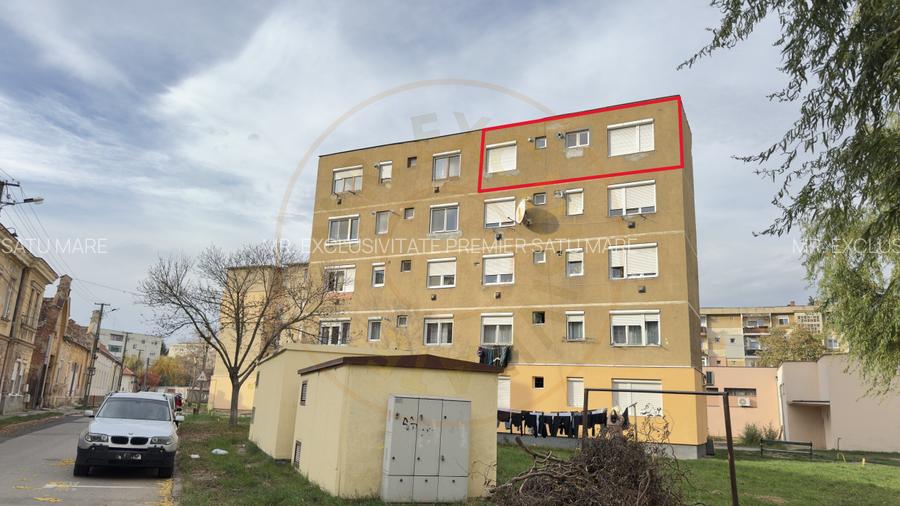 Apartament decomandat 2 camere Etaj IV Carei - Eliberarii Nr.8 - Renovat 2025 - 10