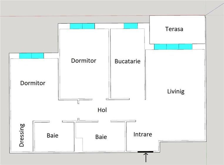 APARTAMENT 3 CAMERE 2 BAI CU LIFT STR CONSTRUCTORILOR - Padurea verde - 20
