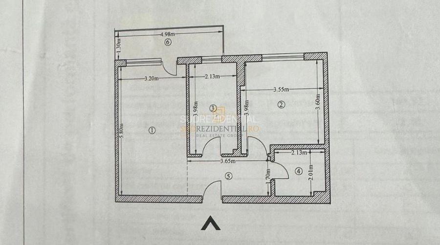 Apartament 2 camere decomandat, mobilat si utilat, Str. Biruintei - 17