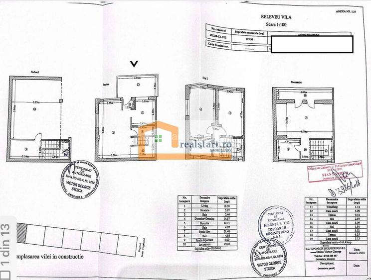 Parcul Teilor, S+P+1+M, curte 115mp, boxa, loc de parcare subteran - 24