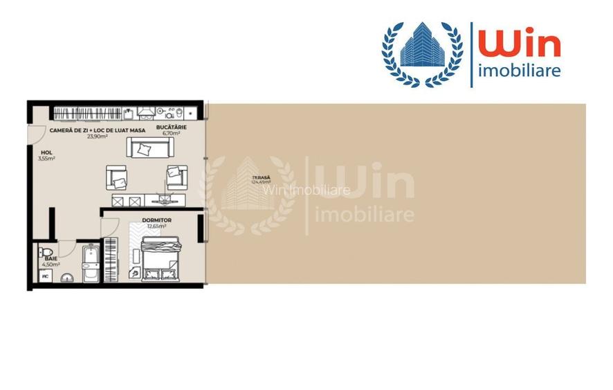 Proiect Nou! Apartament 2 camere | Et.2 | Terasa 124mp | Dambul Rotund - 2