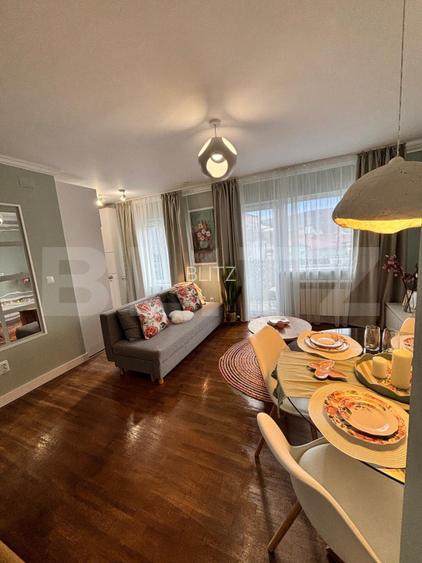 Apartament cu 2 cam, 42 mp, parter inalt, 2 balcoane, zona Stejarului - 2