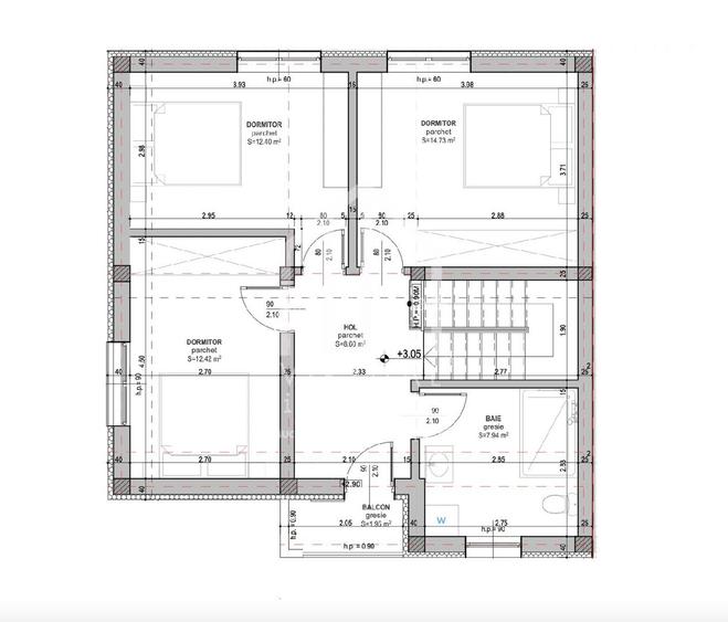 Casa cu 4 camere, 117mp utili+terasa acoperita(26mp), teren 334mp - 2