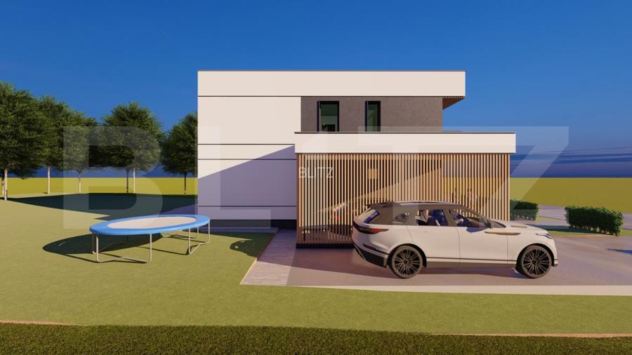 Casa moderna, la standard NZEB, 800 mp teren, Sopor - 2