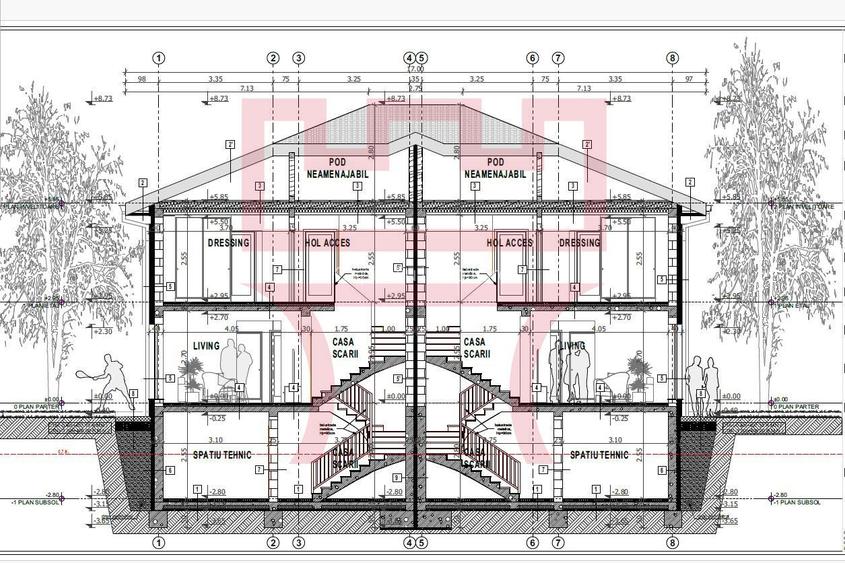 Casa duplex in constructie Dambul Rotund 207mp 350teren utili cu garaj - 8