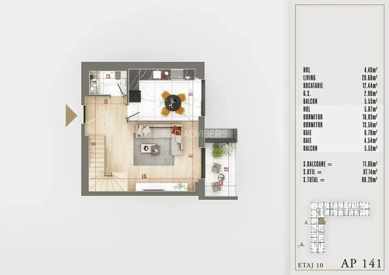 Apartament 3 Camere Duplex | View Superb | Sector 3 | Proiect Premium - 4