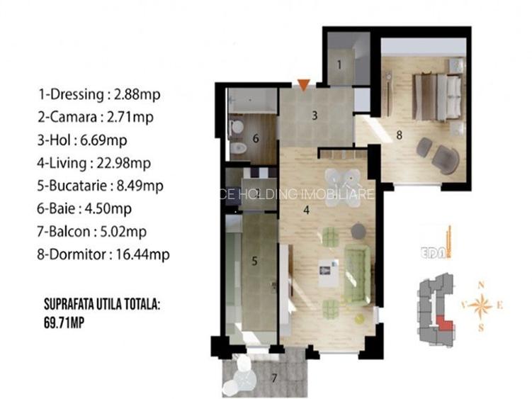 APARTAMENT 2 CAMERE BANEASA-SISESTI - 8