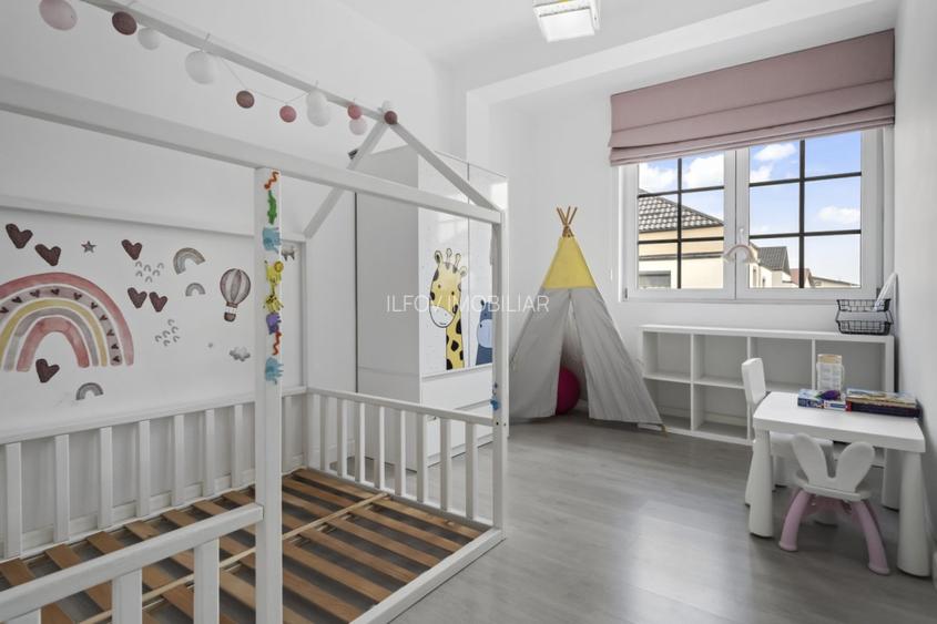 Casa 4 camere Otopeni, central, utilata si mobilata modern - 19