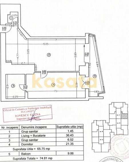 Apartament 2 camere | mobilat si utilat | UpGround etaj 3 - 15