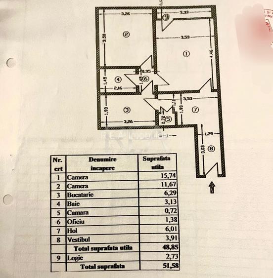2 camere, 52mp, bloc anvelopat-Drumul Taberei - 10