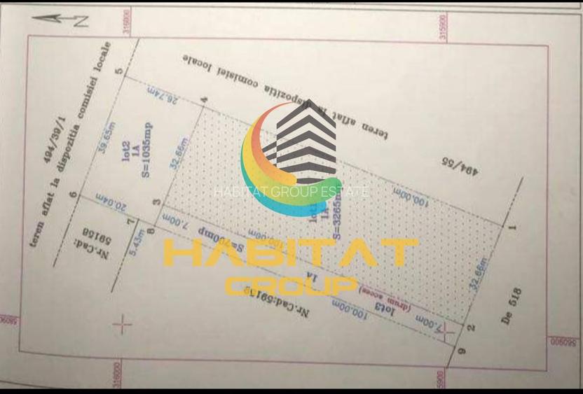 Teren 3765 mp, deschidere 32 m, utilități la limită  Magurele Campul cu Maci - 2