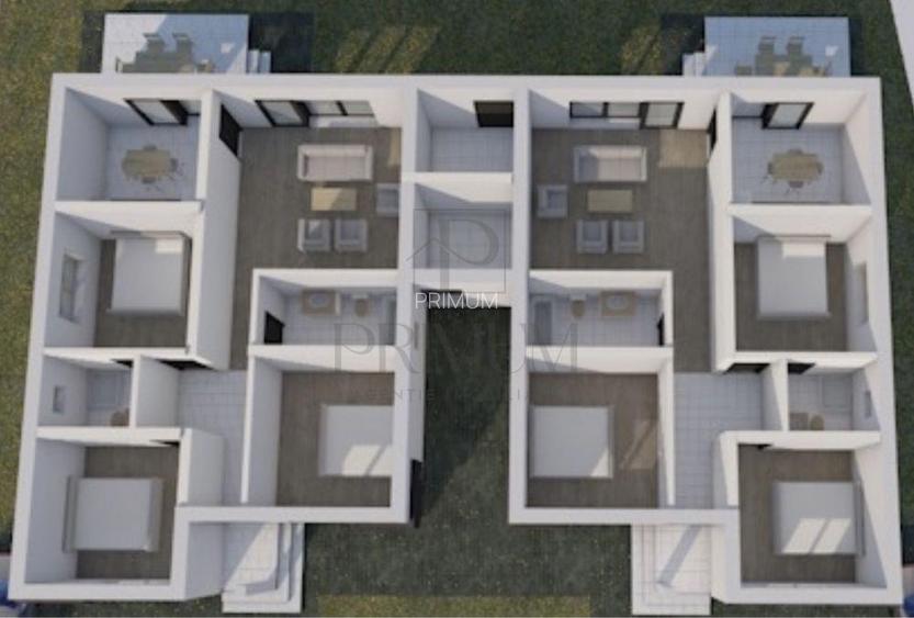 Utvin- despartit prin camera tehnica- 4 camere- toate utilitatile - 2