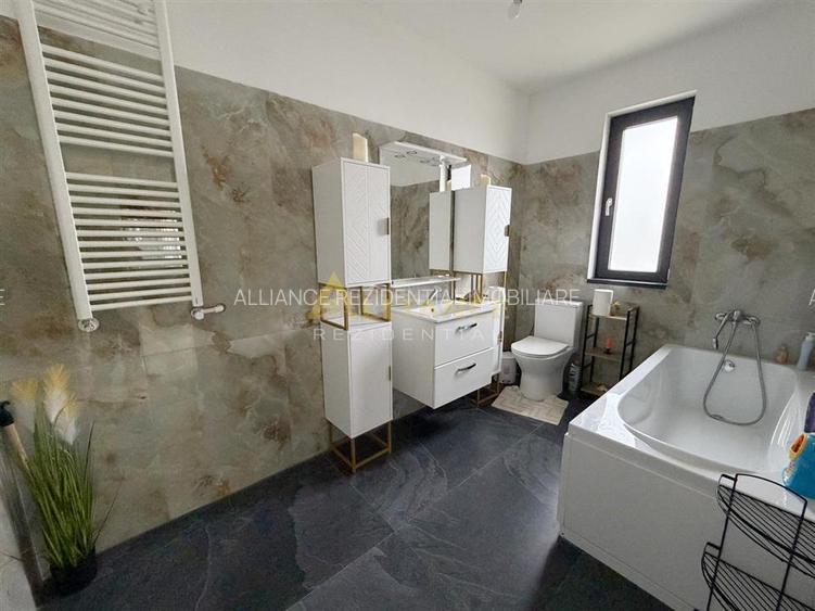 Vila individuală P+1E - 4 camere - 2 băi - teren 400mp - mobilată - 10