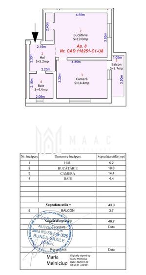 Apartament  2 camere I etajul 1 I Parcare I Selimbar - 7