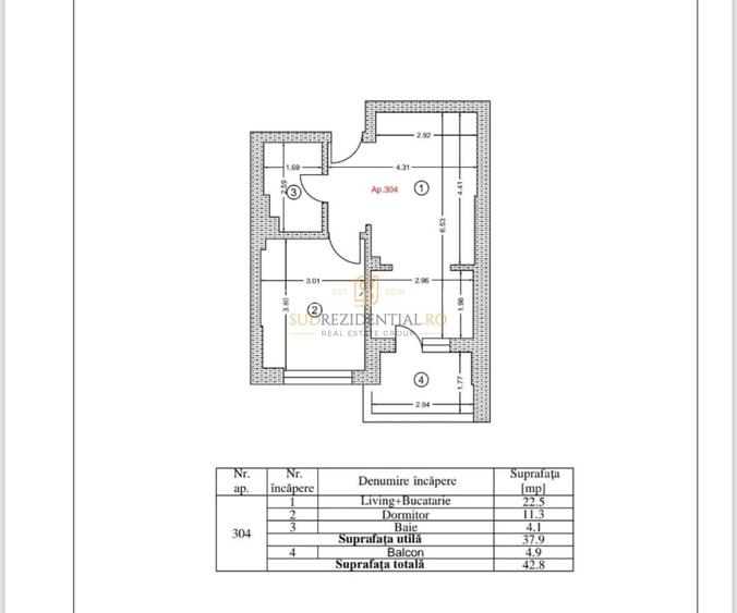 Apartament 2 camere, Tip Studio, langa statia de metrou M2 Berceni - 16