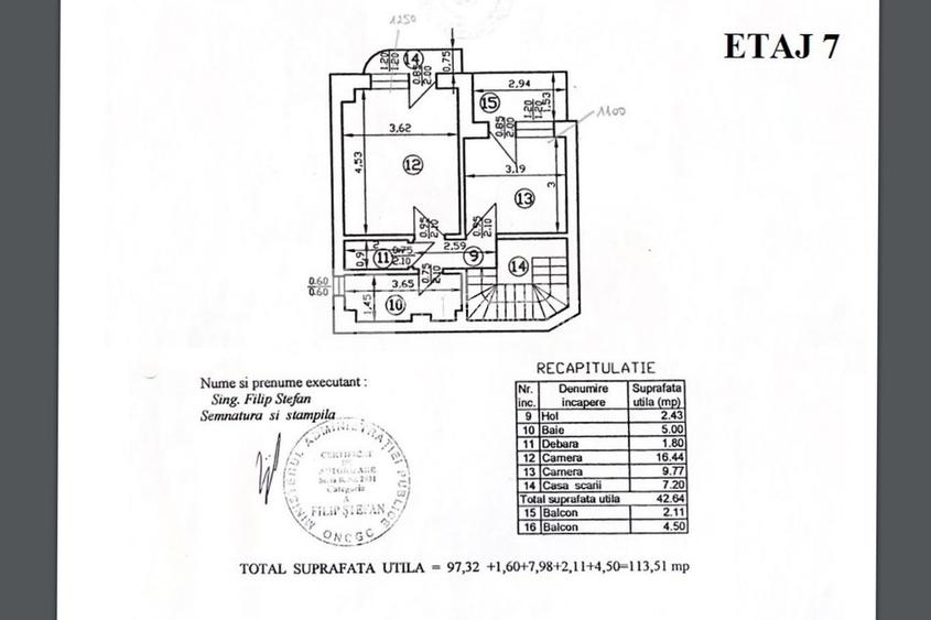 VANZARE Duplex 4 camere et.6 - et.7 Bulevardul Unirii 12 Fantani view Mitropolie - 4