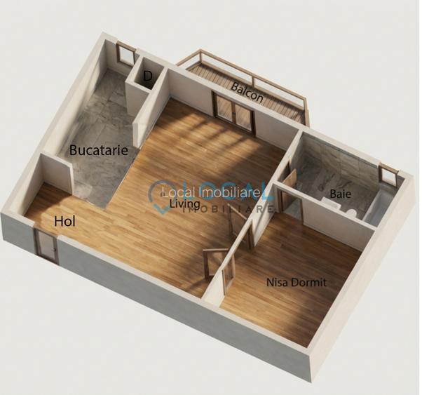 Aparatment 1 camera + nisa dormit | 40 mp | Etaj 1 | Gheorgheni - 9