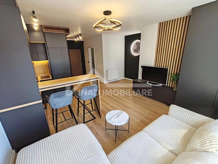 Apartament cu 2 camere, mobilat modern, parcare, Strada Tineretului