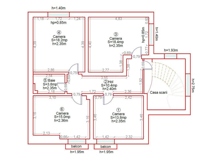 Circumvalatiunii | Casa individuala | 6 camere | Garaj - 35