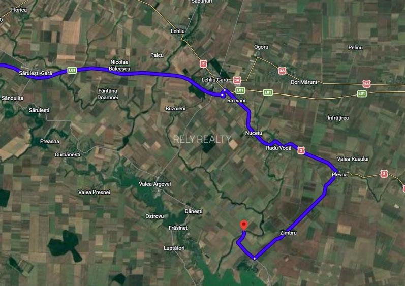 Vanzare teren Loc. Frasinet, 2.000 mp, deschidere lac 50 m, comision 0% - 3