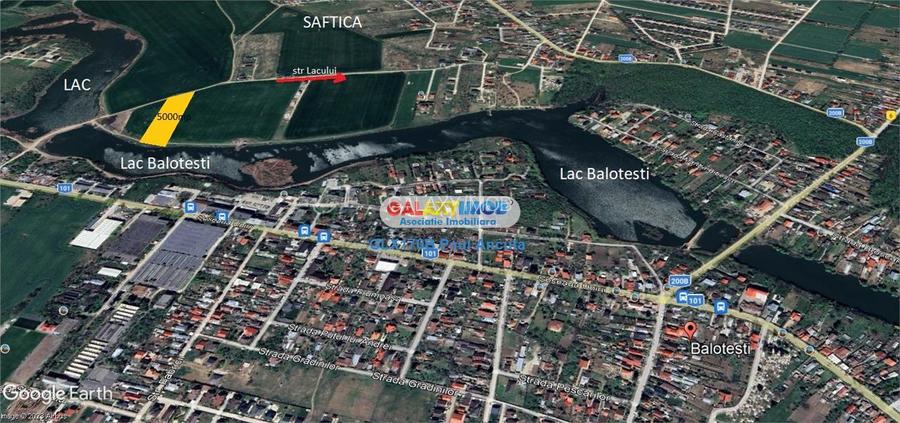 Teren Lac Balotesti 5000 mp intravilan utilitati str Lacului. - 3