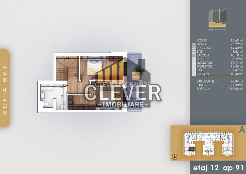 Duplex 3 camere Finalizat, Pallady, 8 min metrou Nicolae Teclu - 3