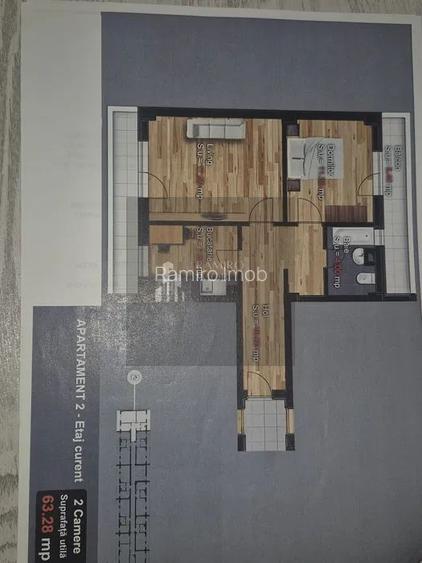 OCAZIE  Apartament 2 camere POPESTI LEORDENI 64mp - 4