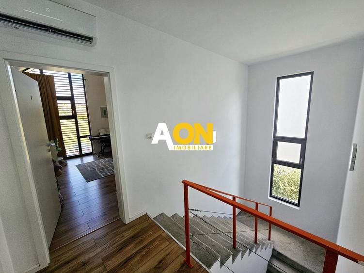 Casa moderna mobilata, utilata, 5 camere, 3 bai, 444 mp teren
