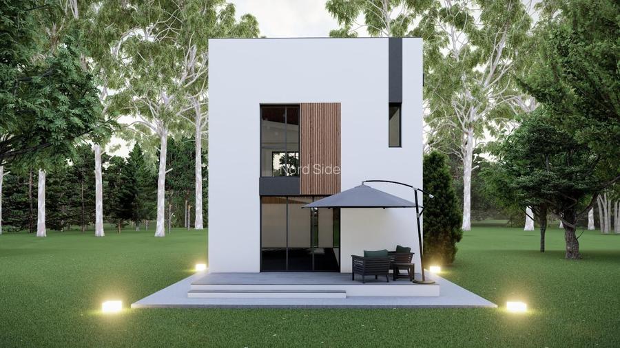 Vila eficienta energetic Tunari, strada publica, POMPA SI PANOURI SOLARE - 7