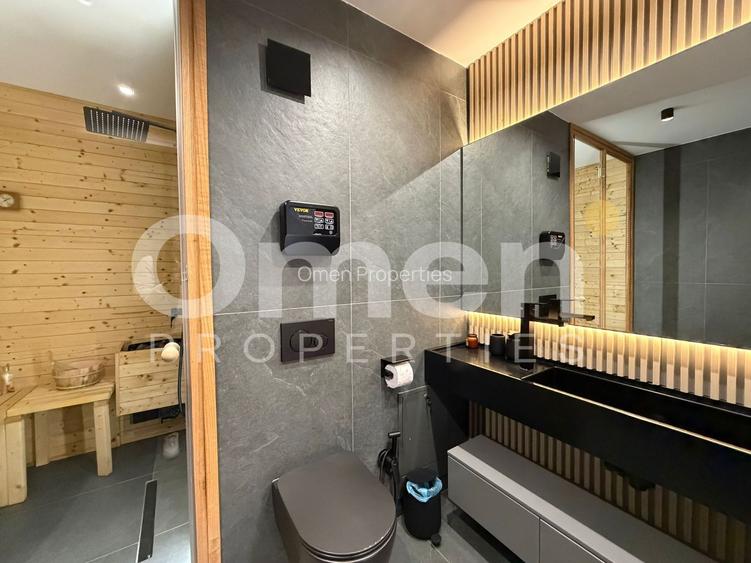 Penthouse ultrafinisat pe 2 niveluri | sauna |  parcare | zona centrala - 14