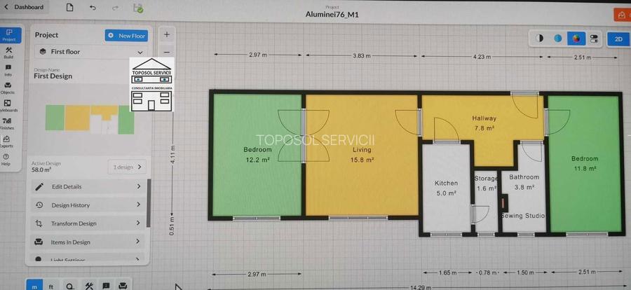 Apartament 3 camere, parter înalt – zona Sovata - 1