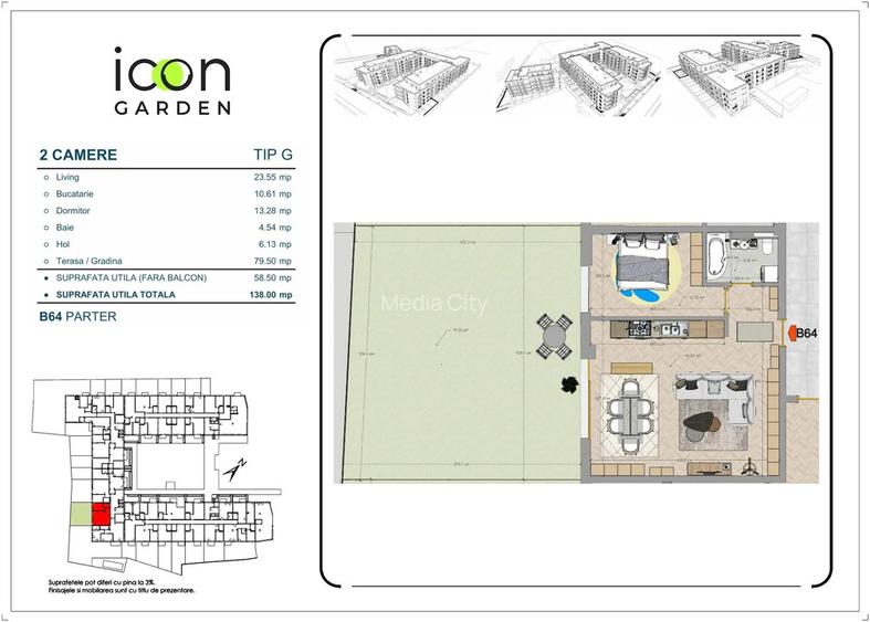 Apartament 2 camere - ICON Garden - zona Obor - 2