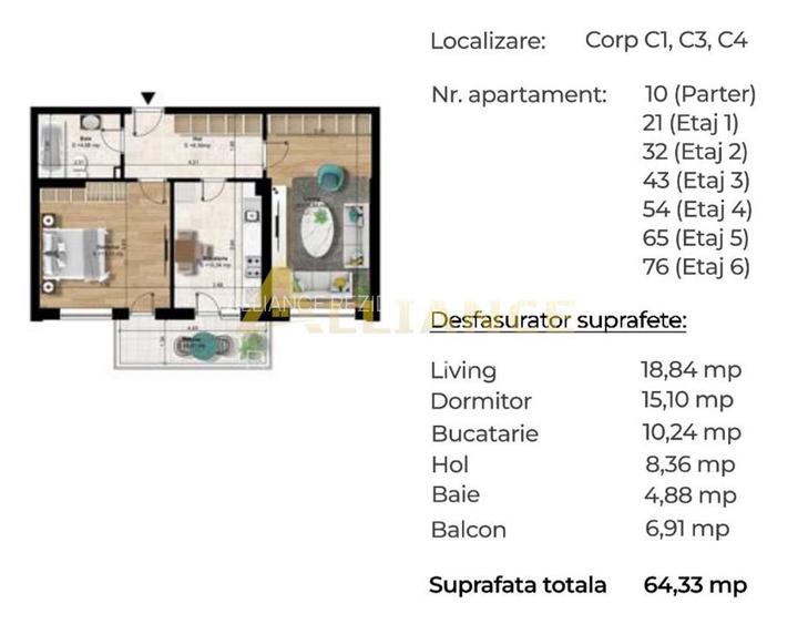 Apartament 2 camere decomandat [ Pasarela Berceni M2] - 6