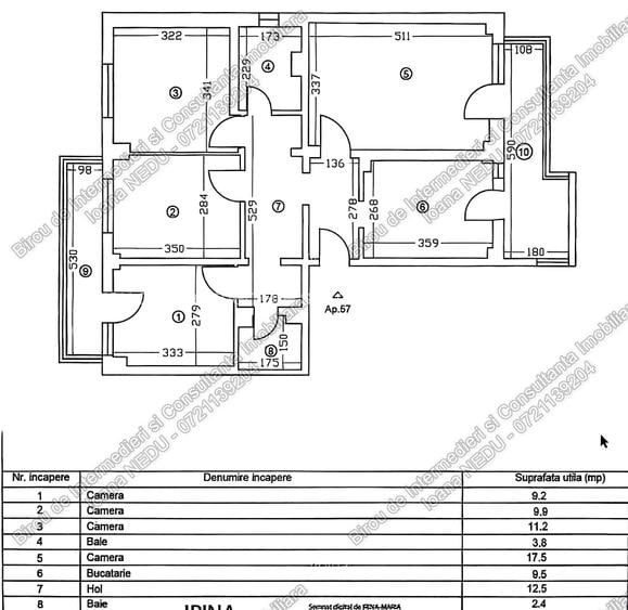 ► Faleza NORD 4 Camere Decomandate 90m² 2 Grupuri 2 Balcoane Centrala pe Gaze - 11