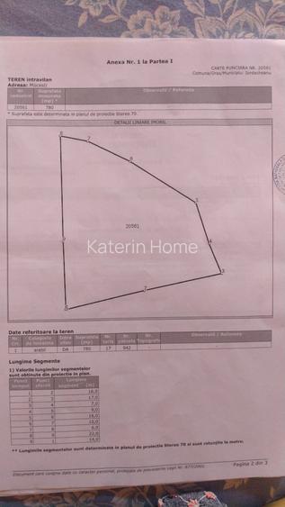 Teren intravilan 780 mp, deschidere 33 m – Comuna Iordăcheanu (sat Mocești) - 2