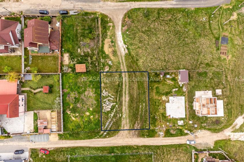 PRET NOU! Teren intravilan 748 mp - Sanleani, Arad - COMISION 0% - 3